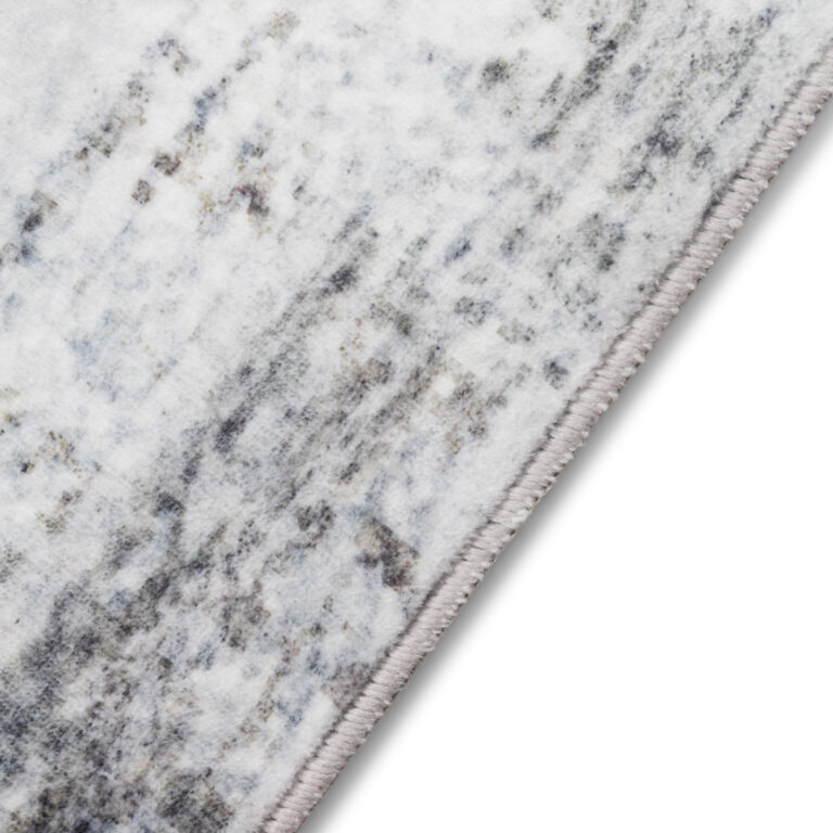 Teppich Ash Dunkelgrau Meliert Rutschfest