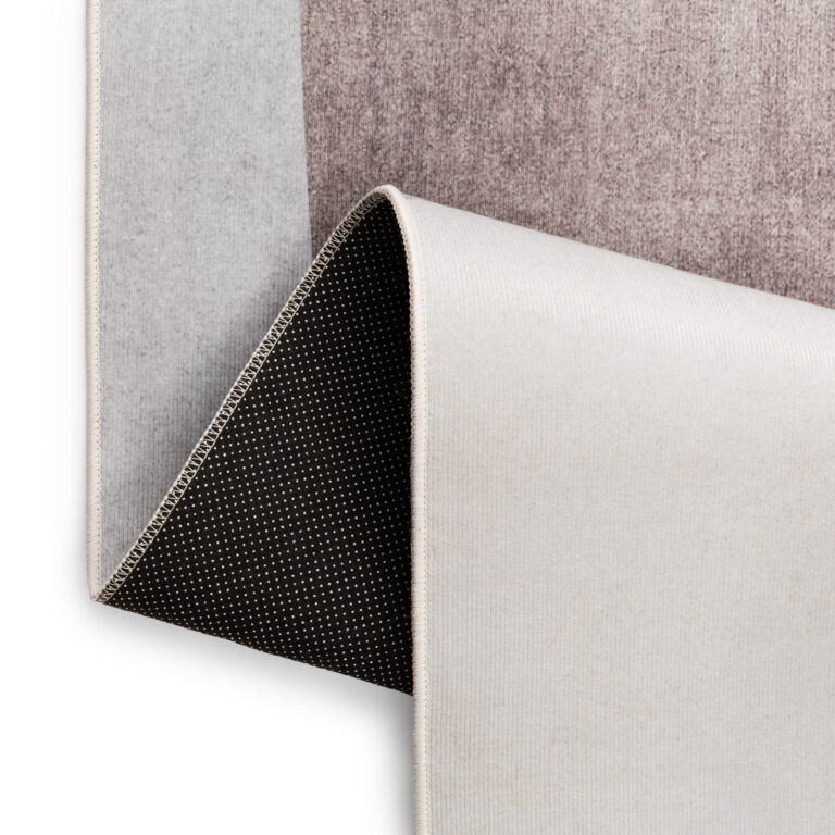 Teppich Nora Grau Abstrakt Rutschfest