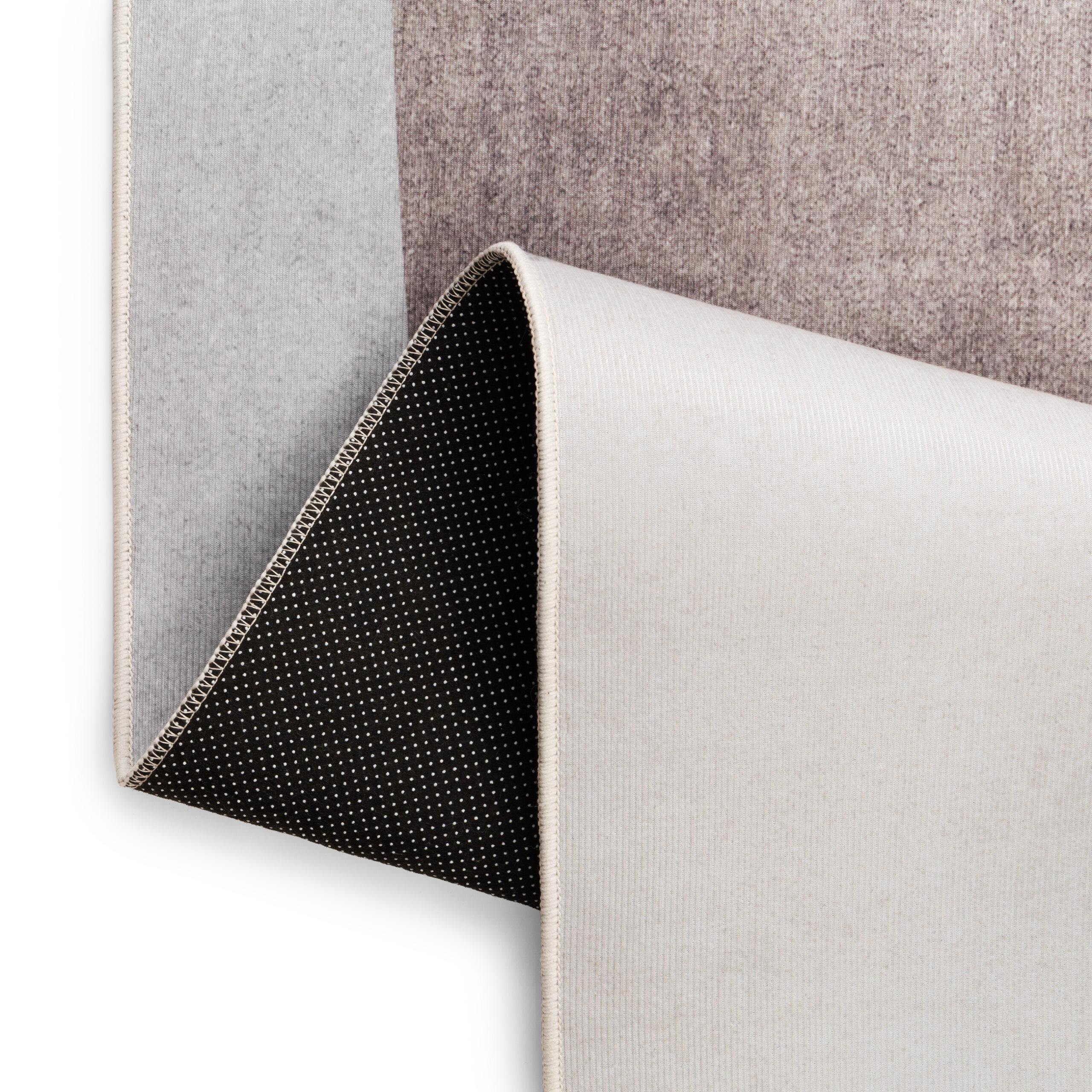 Teppich Nora Grau Abstrakt Rutschfest