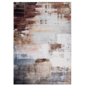 Teppich Ash Mehrfarbig Meliert Rutschfest