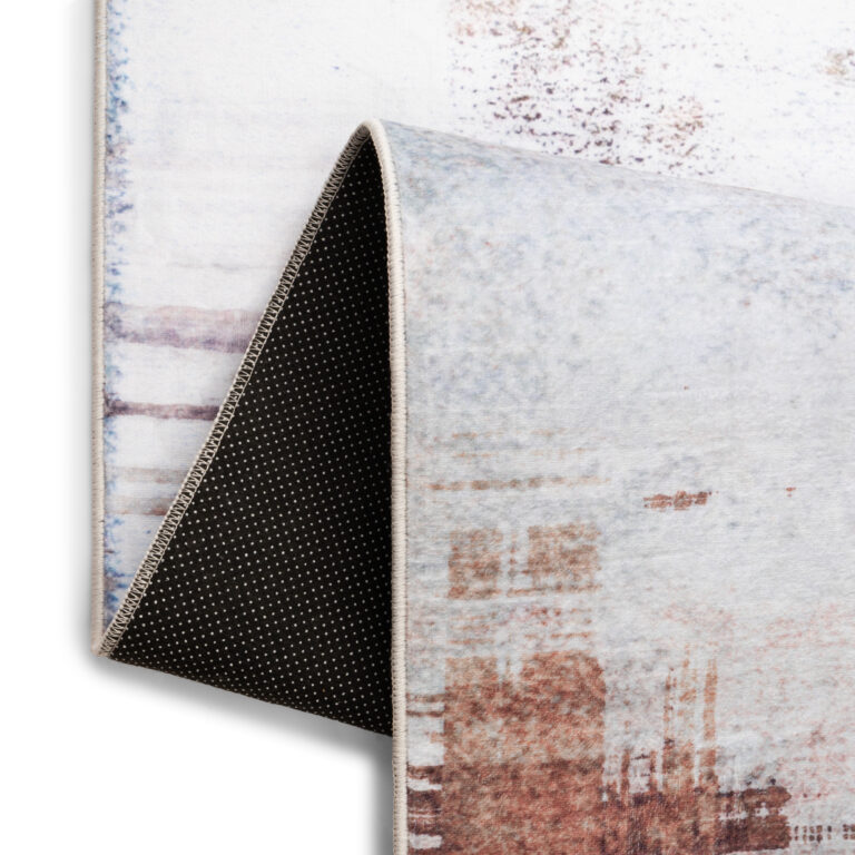 Teppich Ash Mehrfarbig Meliert Rutschfest