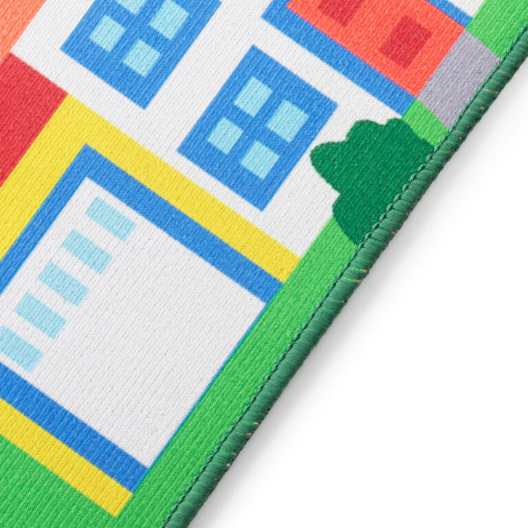Kinderteppich Joy Grün Stadt Rutschfest