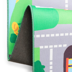 Kinderteppich Joy Grün Stadt Rutschfest