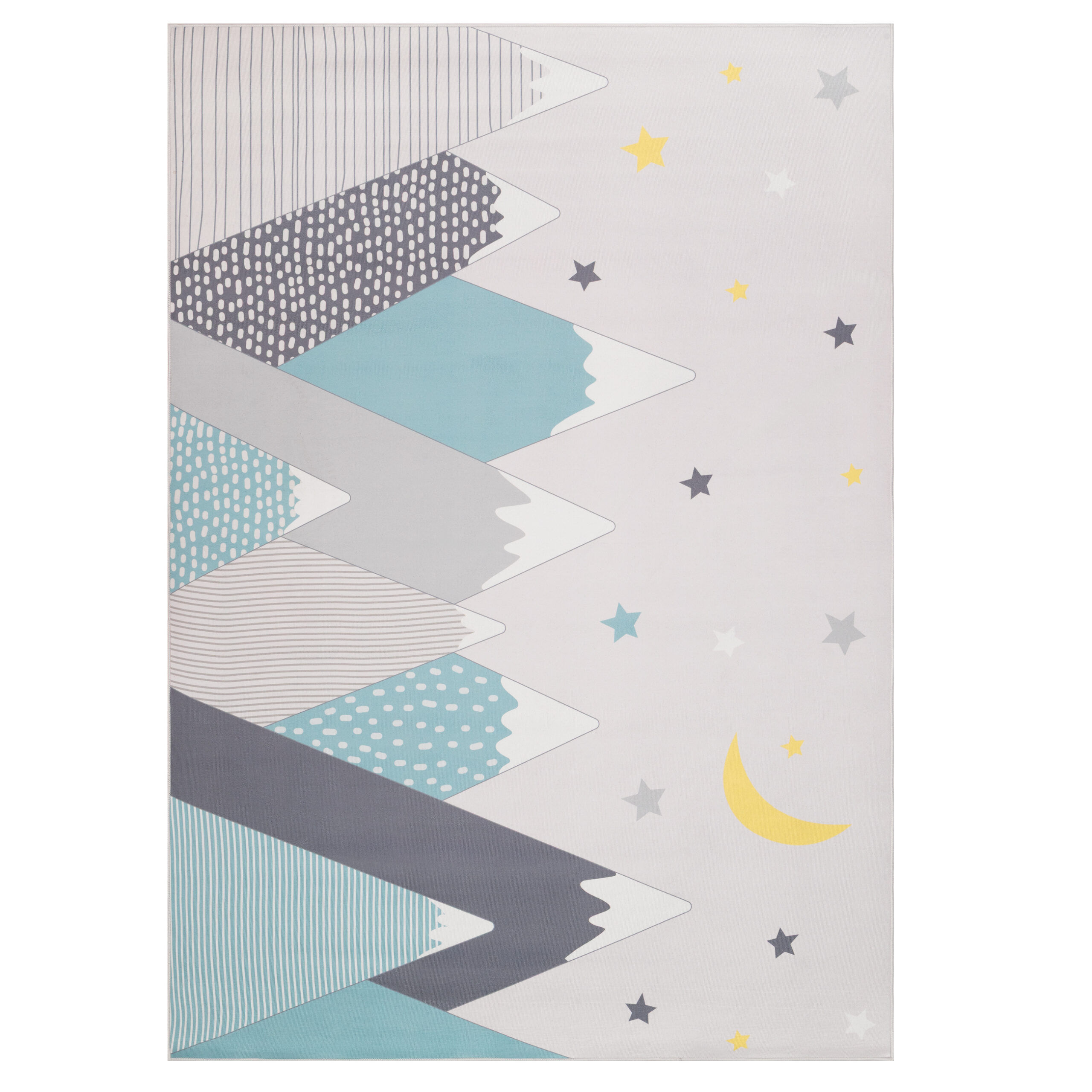 Kinderteppich Joy Pastell Berge Rutschfest