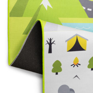 Kinderteppich Joy Grün Straße Rutschfest