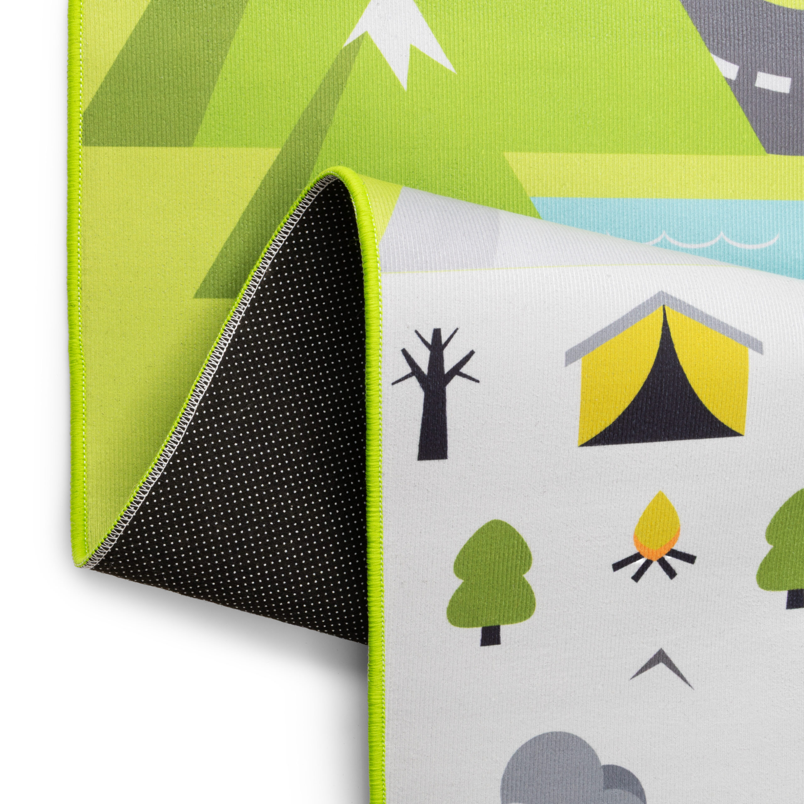 Kinderteppich Joy Grün Straße Rutschfest