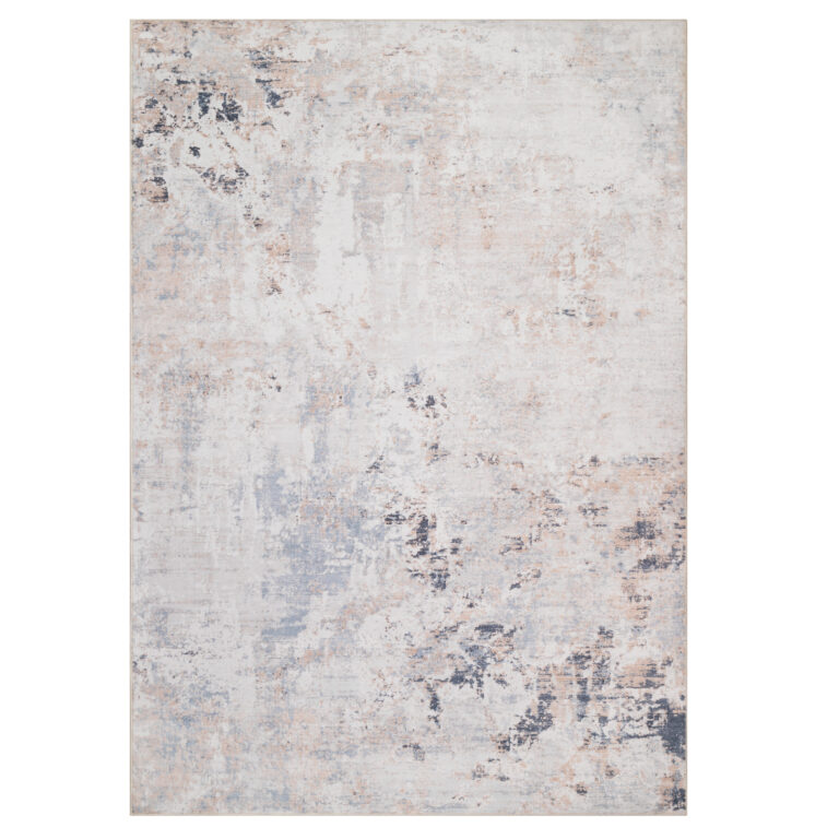 Teppich Ash Grau Beige Meliert Rutschfest