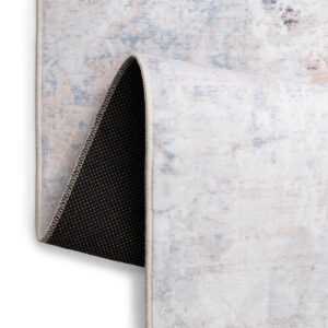 Teppich Ash Grau Beige Meliert Rutschfest