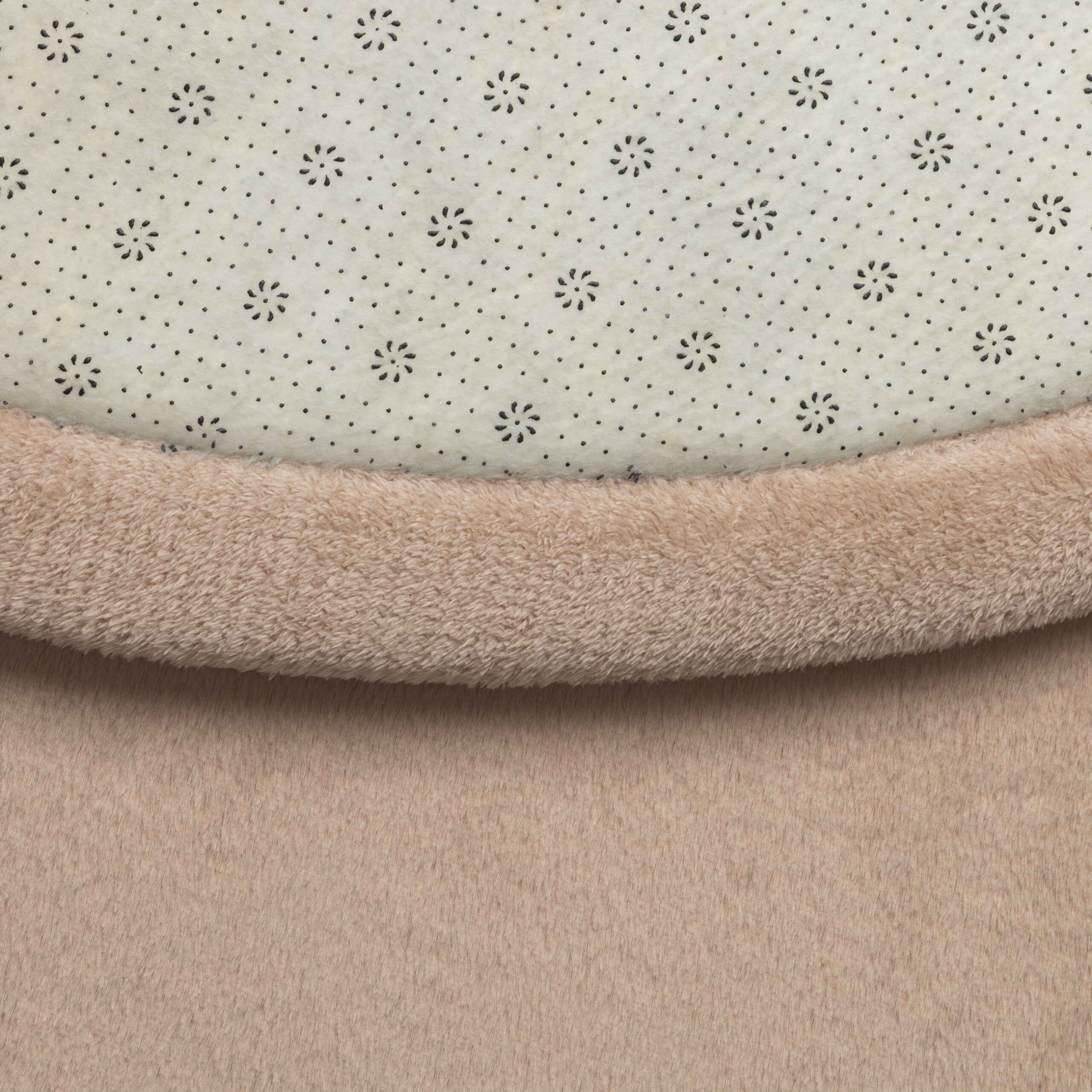 Kinderteppich Fluffin Rund Beige