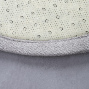 Kinderteppich Fluffin Rund Hellgrau