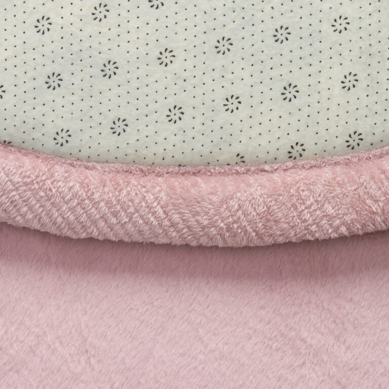 Kinderteppich Fluffin Rund Rosa