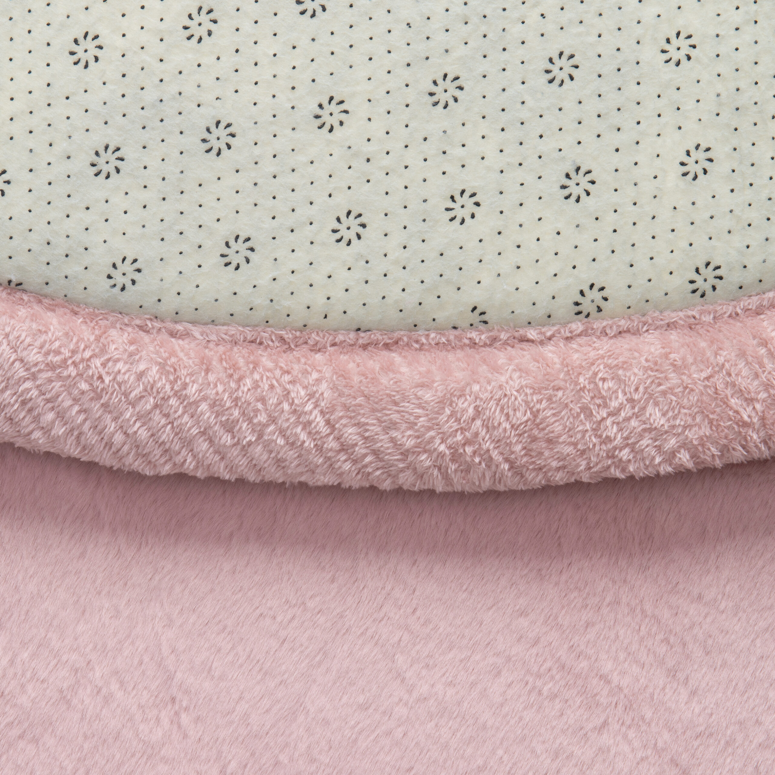 Kinderteppich Fluffin Rund Rosa