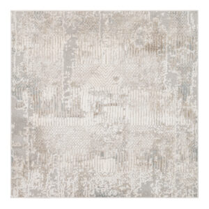 Teppich Trend Abstrakt Beige-Grau Quadratisch
