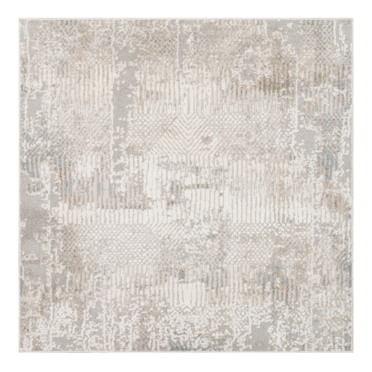 Teppich Trend Abstrakt Beige-Grau Quadratisch
