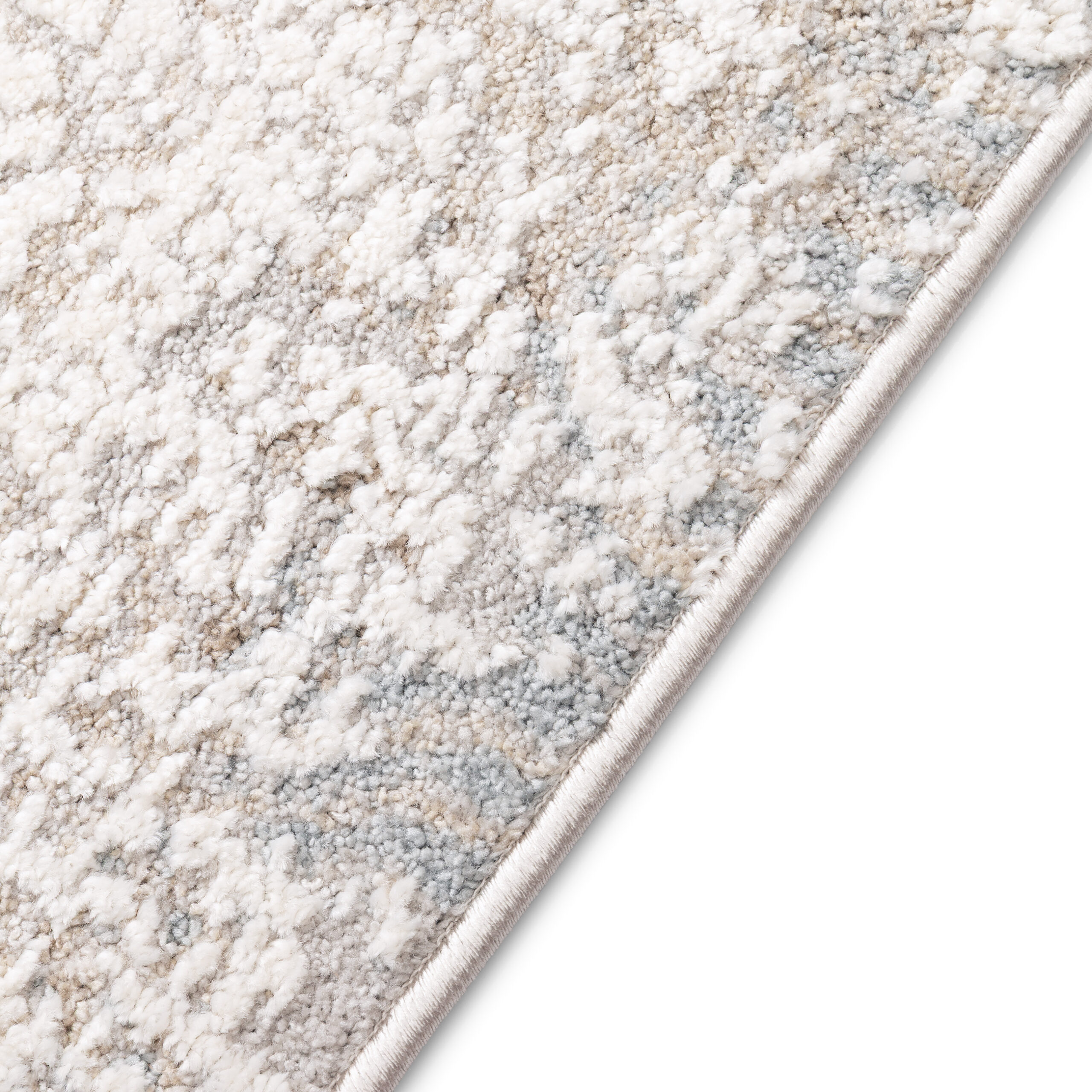 Teppich Trend Abstrakt Beige-Grau Quadratisch