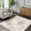 Teppich Trend Quadratisch Beige Abstrakt