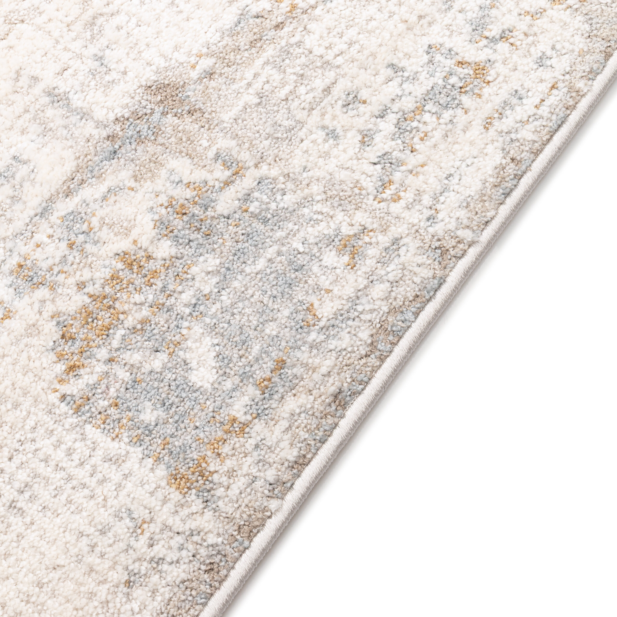 Teppich Trend Quadratisch Beige Abstrakt