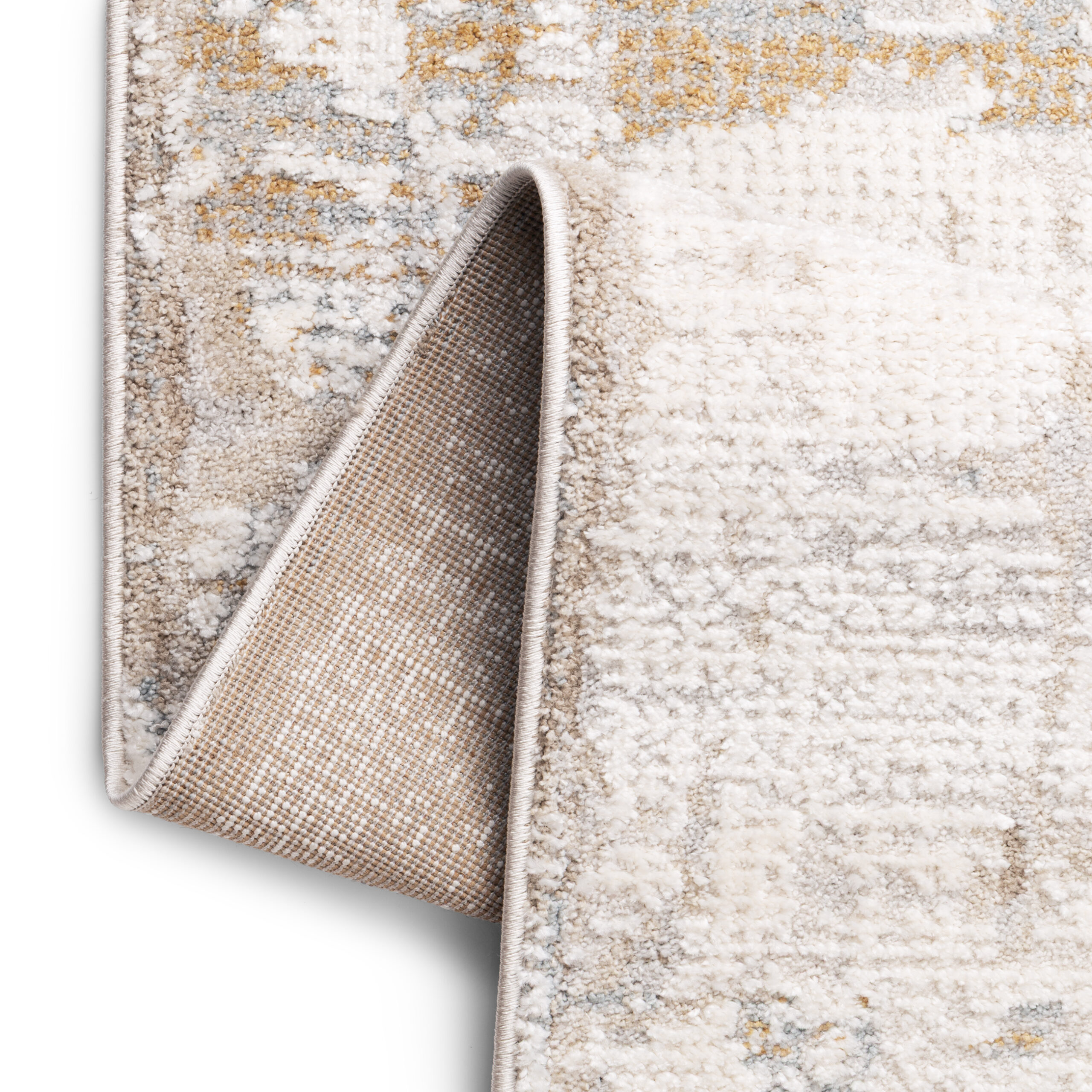 Teppich Trend Quadratisch Beige Abstrakt