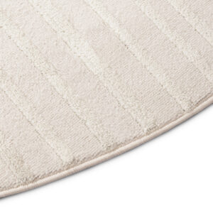 Teppich Hygge Rund Gebrochenes Weiß Geometrisch