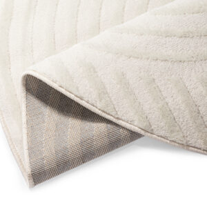 Teppich Hygge Rund Gebrochenes Weiß Modern