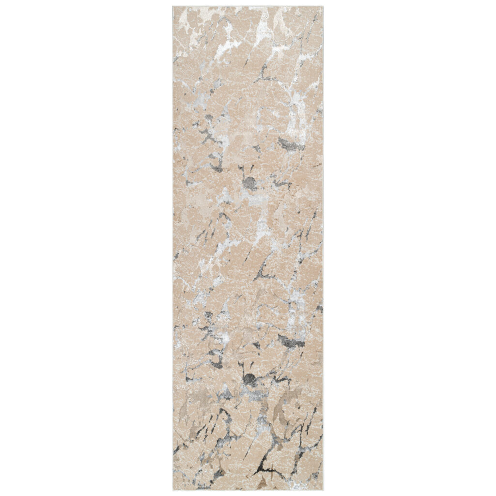 Teppichläufer Crystal Beige Grau Modern