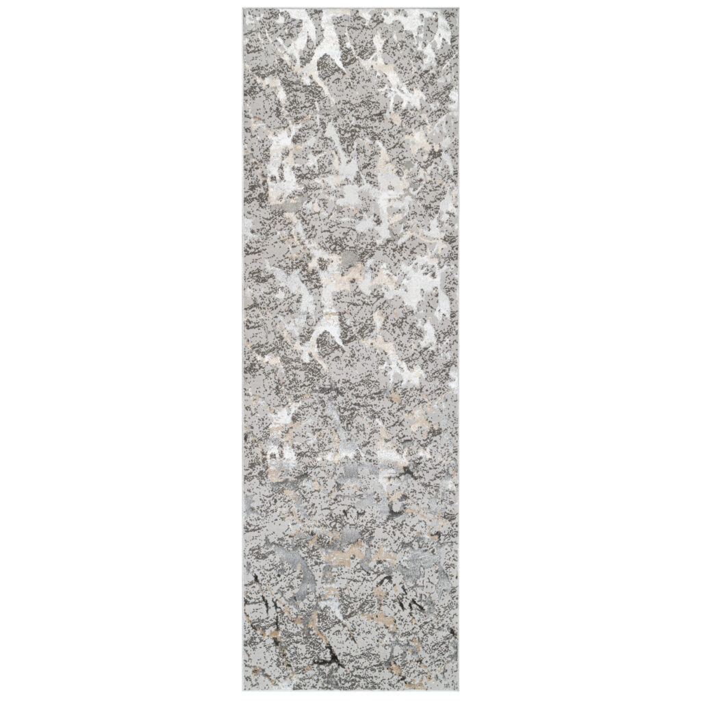 Teppichläufer Crystal Dunkelgrau Beige Modern