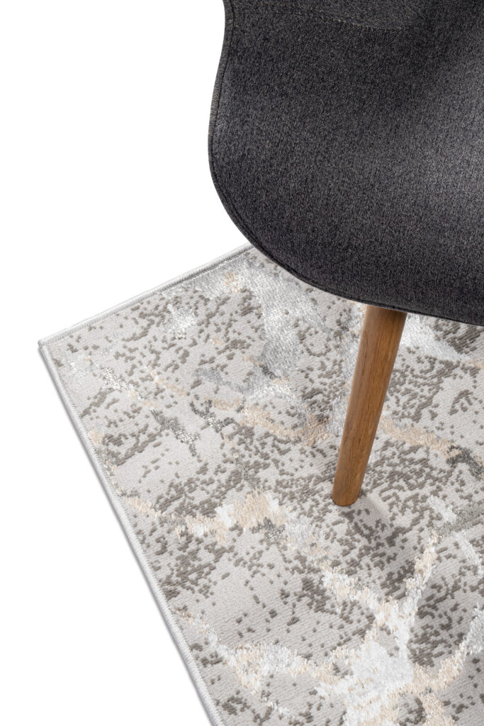 Teppichläufer Crystal Dunkelgrau Beige Modern