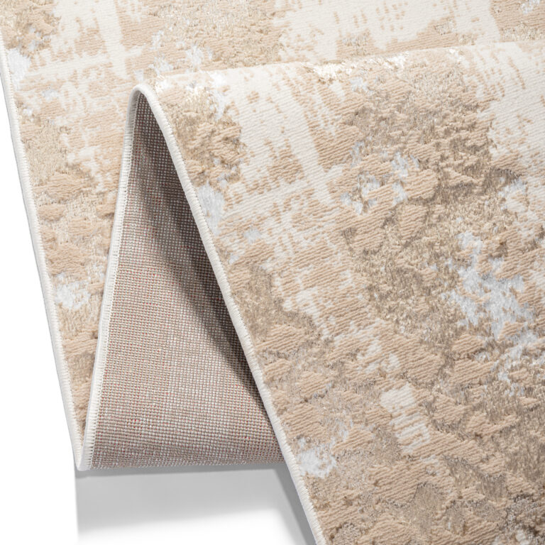 Teppichläufer Crystal Braun Gold Abstrakt