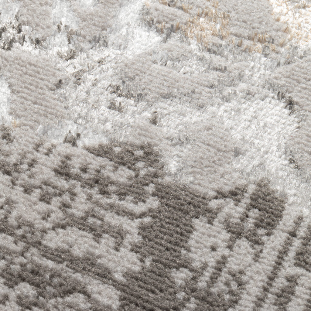 Teppichläufer Crystal Dunkelgrau Beige Abstrakt