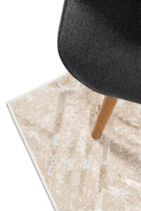 Teppichläufer Crystal Beige Gold Zickzack