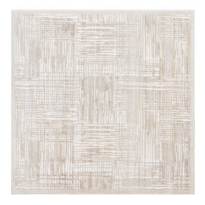 Teppich Trend Beige Quadratisch mit modernen Linien