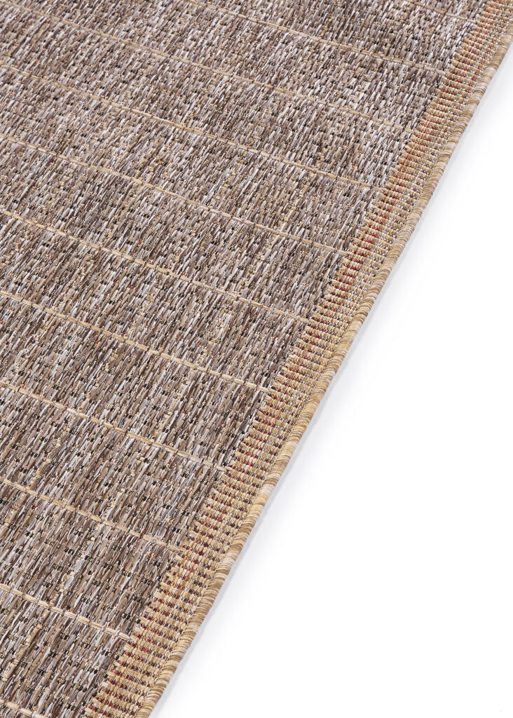 Outdoor-Teppich Yucana Braun Beige Rahmen