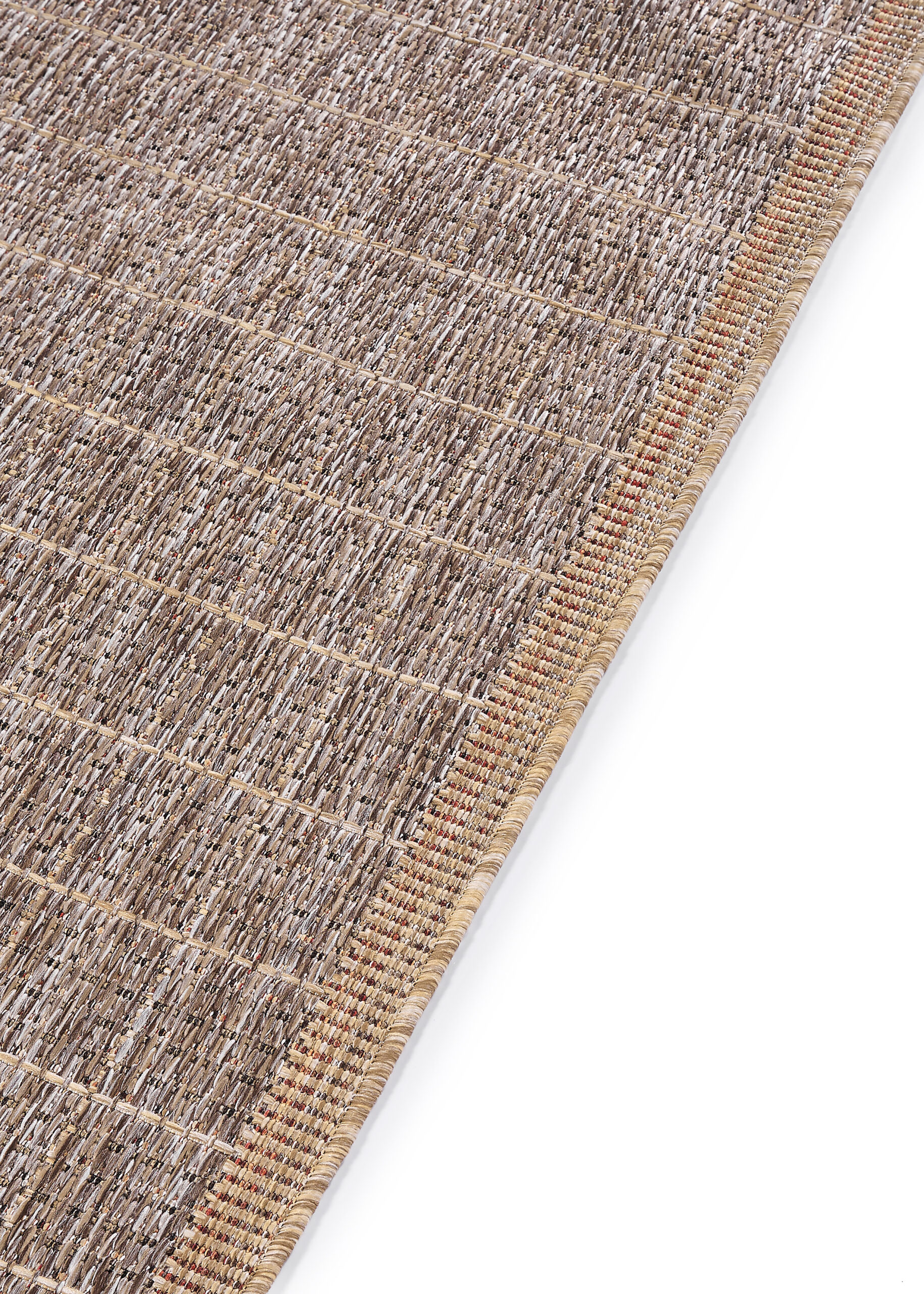 Outdoor-Teppich Yucana Braun Beige Rahmen