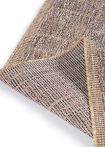 Outdoor-Teppich Yucana Braun Beige Rahmen