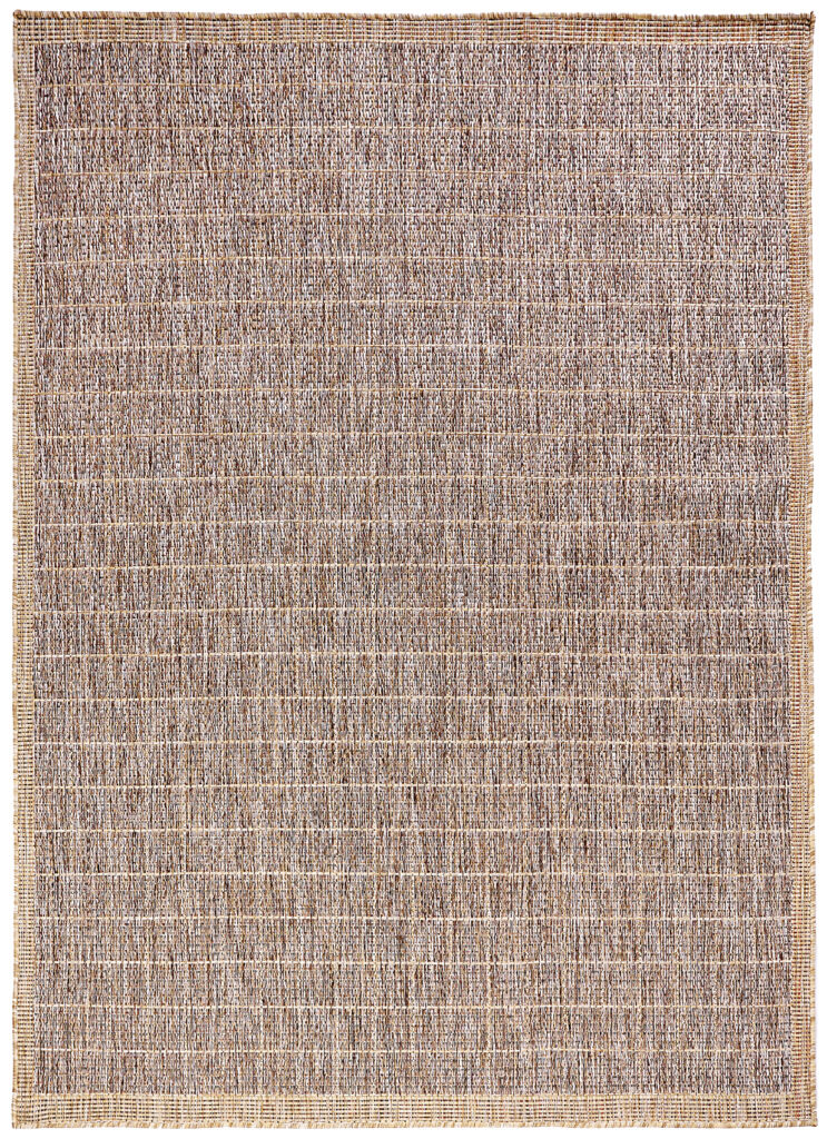 Outdoor-Teppich Yucana Braun Beige Rahmen
