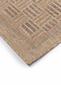 Outdoor-Teppich Yucana Beige Karo