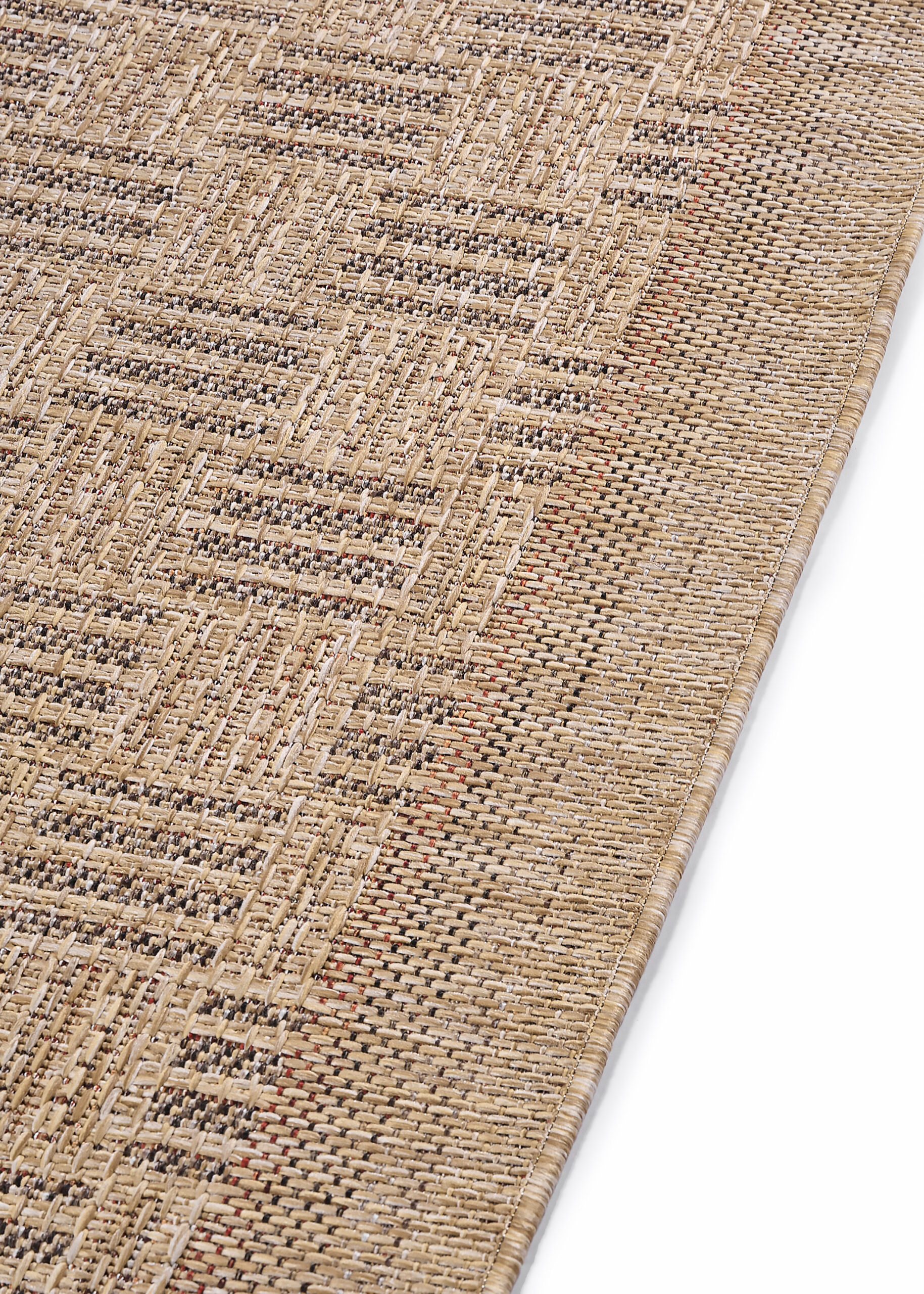 Outdoor-Teppich Yucana Beige Karo
