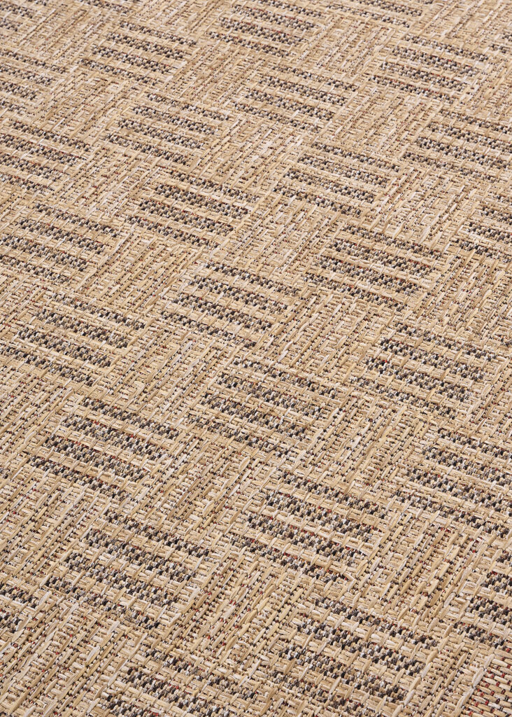 Outdoor-Teppich Yucana Beige Karo
