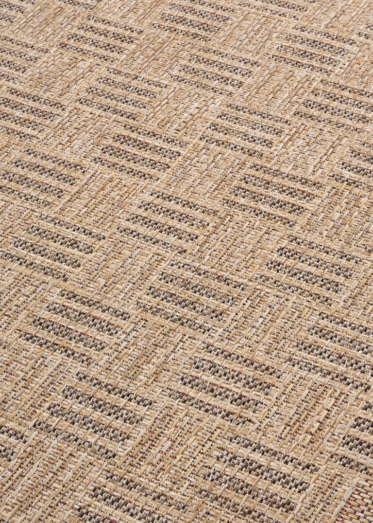Outdoor-Teppich Yucana Beige Karo