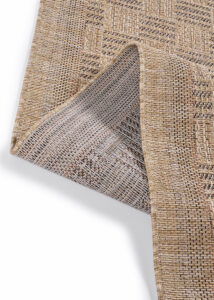 Outdoor-Teppich Yucana Beige Karo