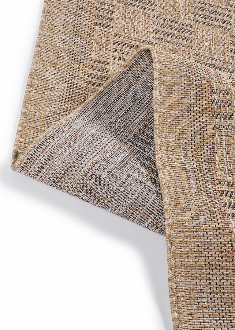 Outdoor-Teppich Yucana Beige Karo