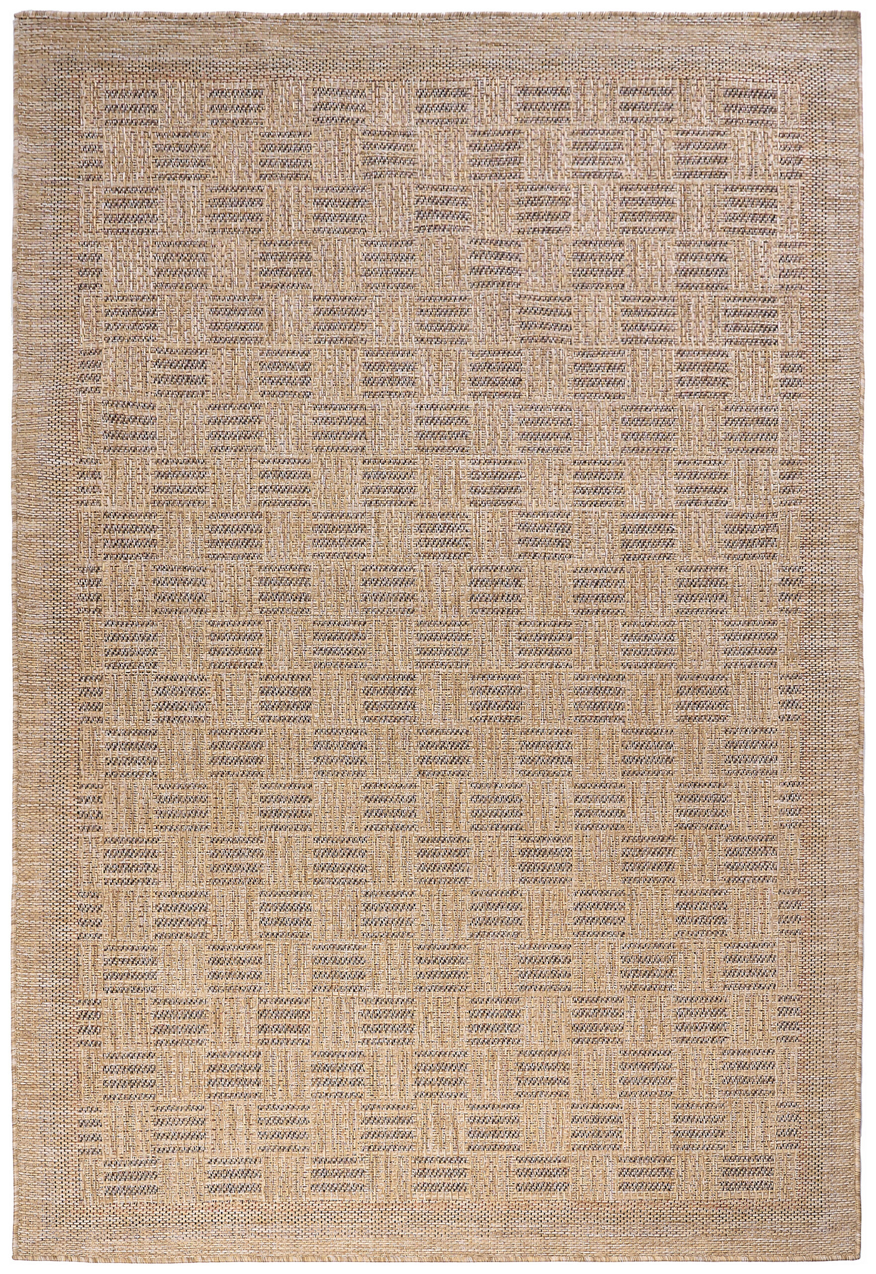 Outdoor-Teppich Yucana Beige Karo