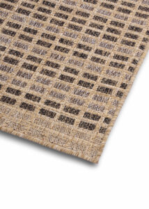 Outdoor-Teppich Yucana Beige Braun Karo