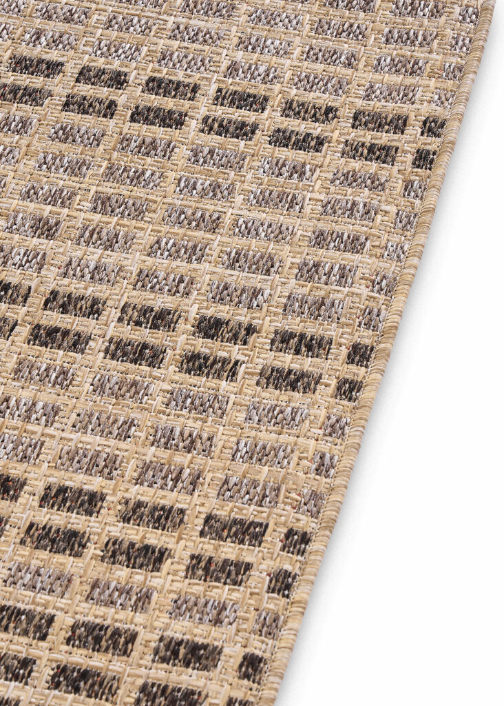 Outdoor-Teppich Yucana Beige Braun Karo