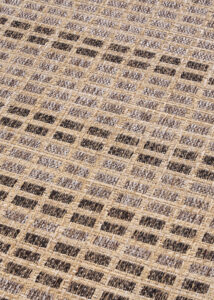 Outdoor-Teppich Yucana Beige Braun Karo