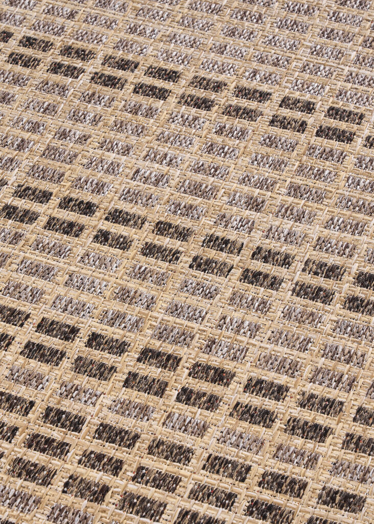 Outdoor-Teppich Yucana Beige Braun Karo