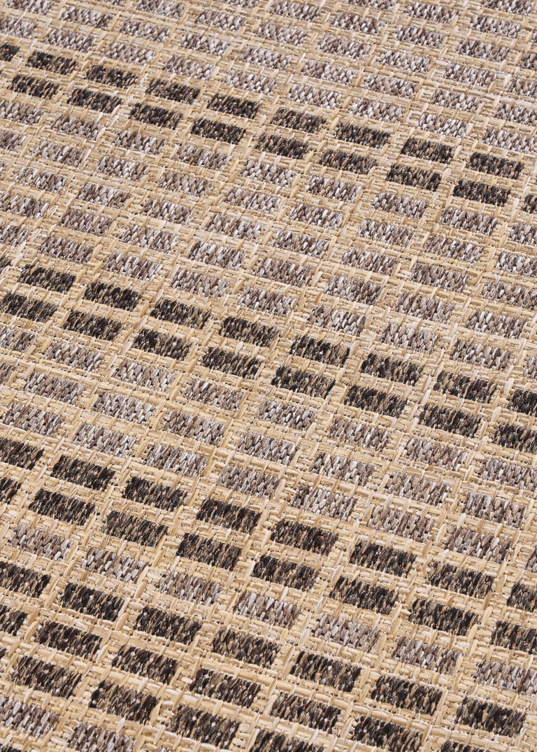 Outdoor-Teppich Yucana Beige Braun Karo