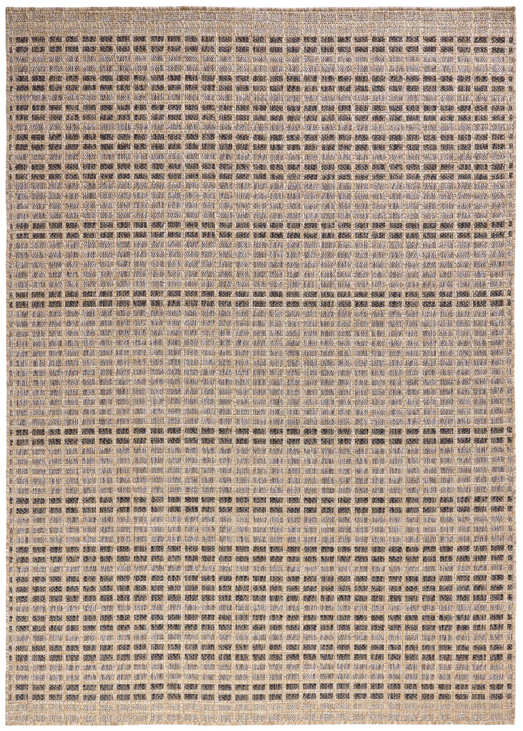 Outdoor-Teppich Yucana Beige Braun Karo