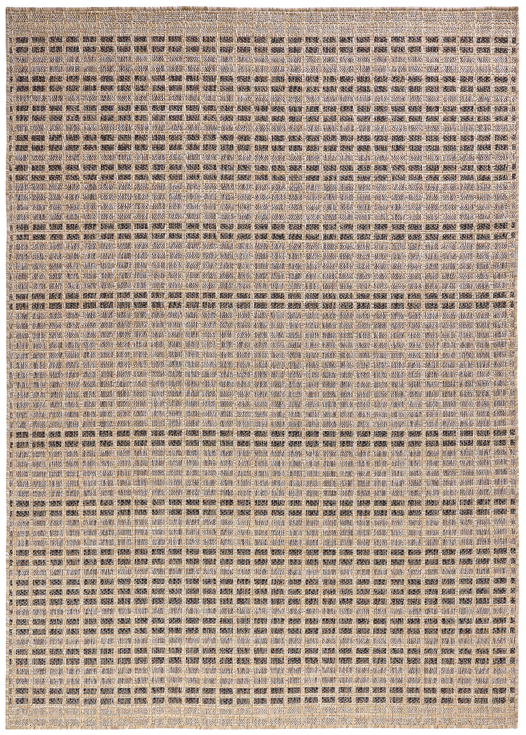 Outdoor-Teppich Yucana Beige Braun Karo