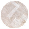 Teppich Crystal Rund Beige Braun Creme Streifen